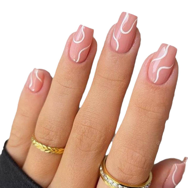 Artistic Wave Design Nail Art Stornfield