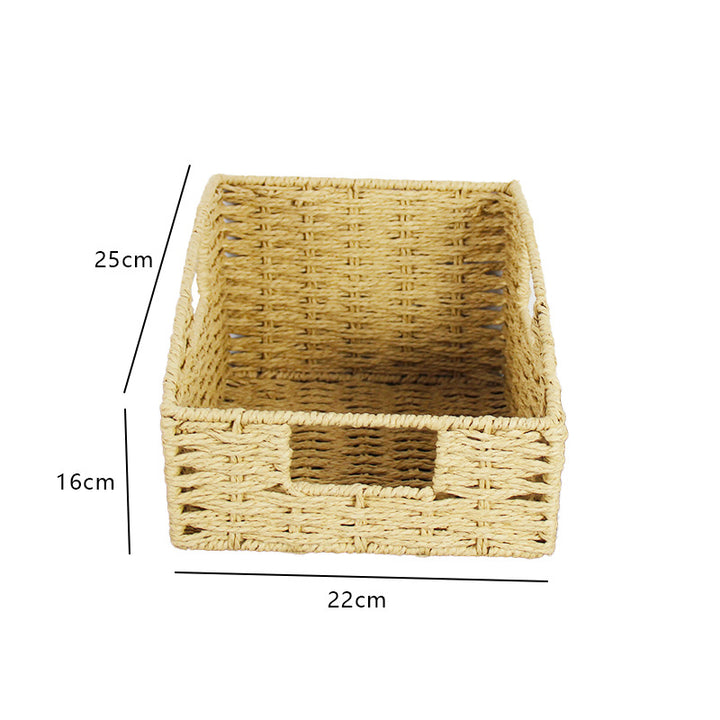 Natural Fiber Rectangular Storage Basket Stornfield