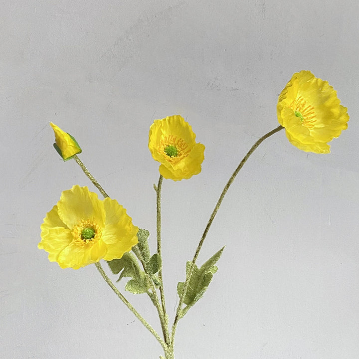 Lifelike White Floral Stem
