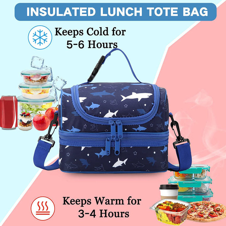 Women insulated cooler bag with double compartment design Stornfield