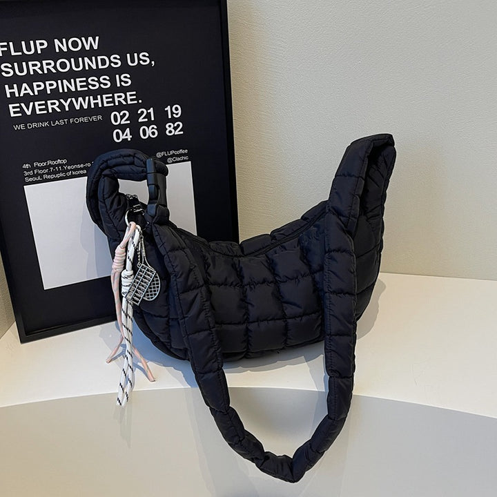 Padded Quilted Shoulder Bag