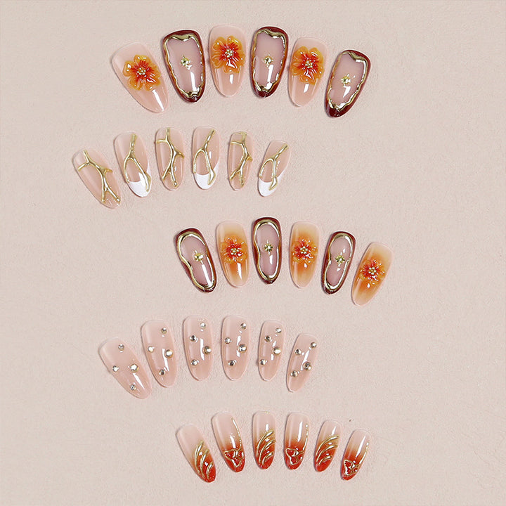 Do-it-Yourself artificial nails with floral designs Stornfield