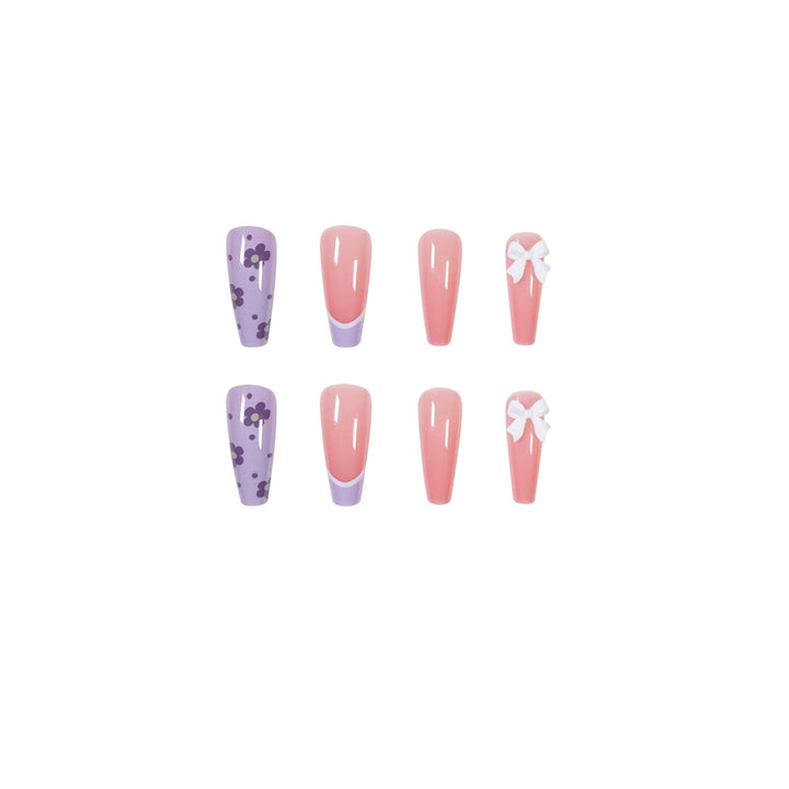 Artful Nail Extensions in Floral Design Stornfield