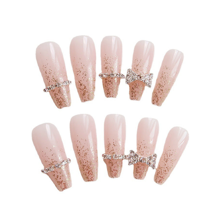Luxury Glittered Press-On Nail Art Stornfield