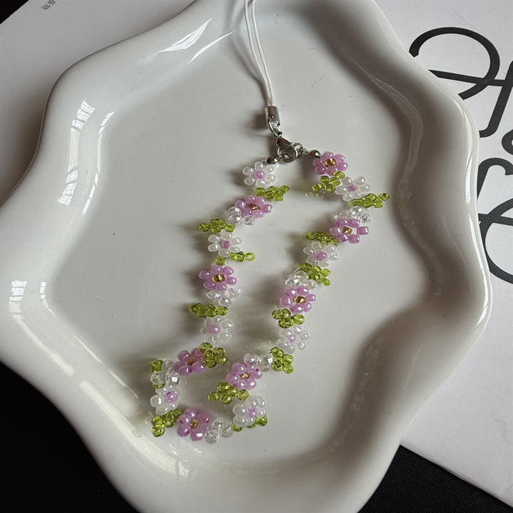 Beaded Floral Charm Necklace Stornfield