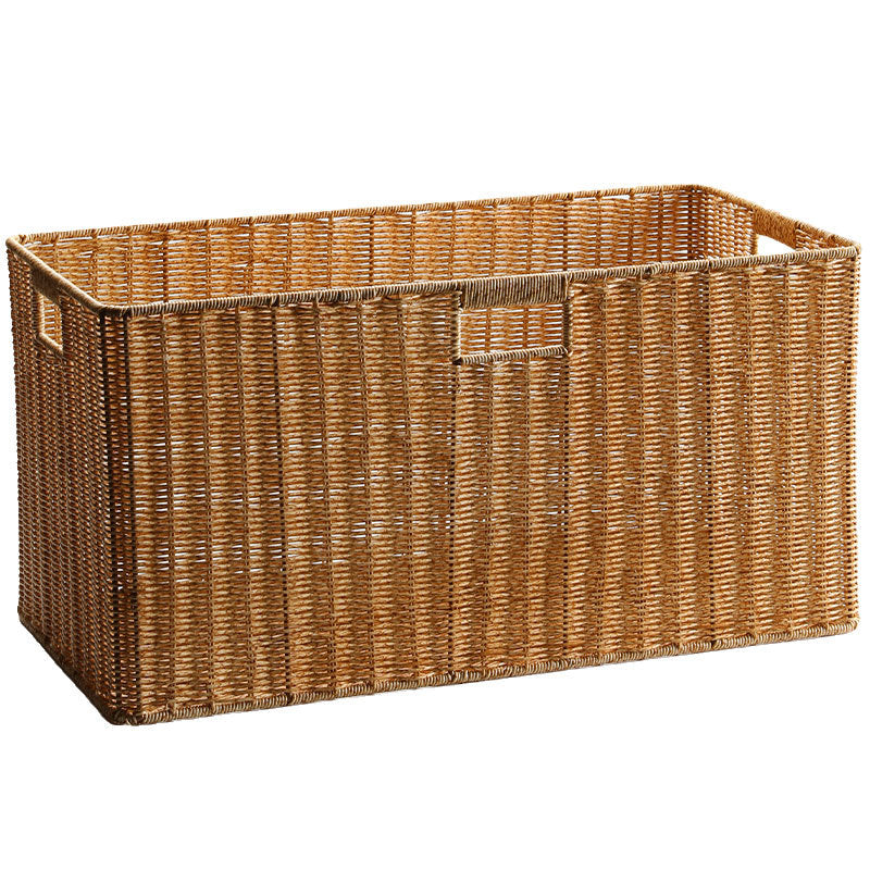 Unisex storage basket made of natural material with practical handles Stornfield