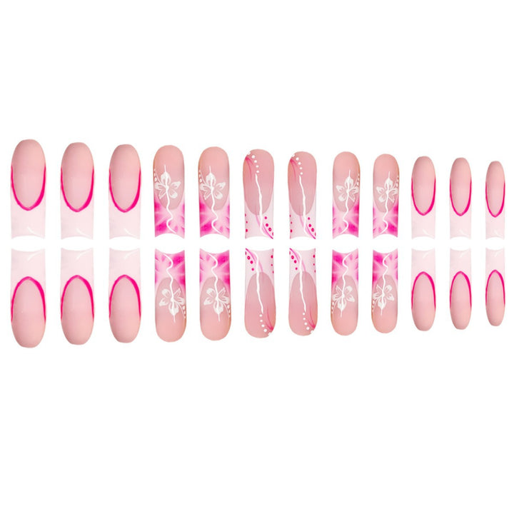 Artistic Floral Stiletto Press-On Nails Stornfield