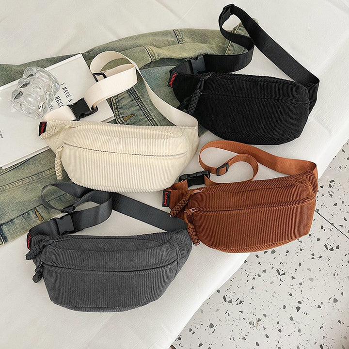 WoTrendy Corduroy Crossbody Bag Stornfield