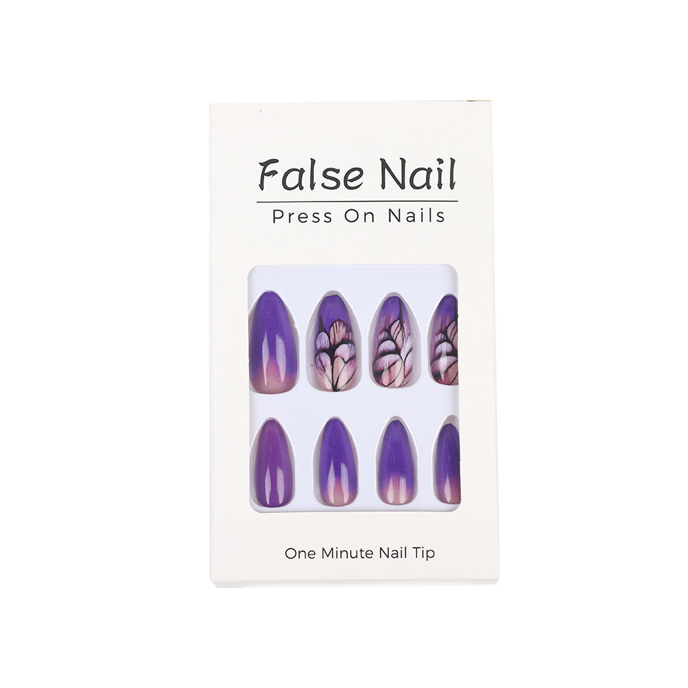 Artificial nails with an elegant floral pattern Stornfield