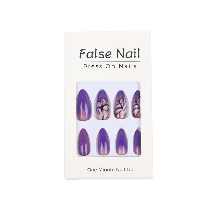 Artificial nails with an elegant floral pattern Stornfield