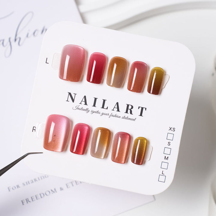 Artificial nails with glamorous gradient color Stornfield