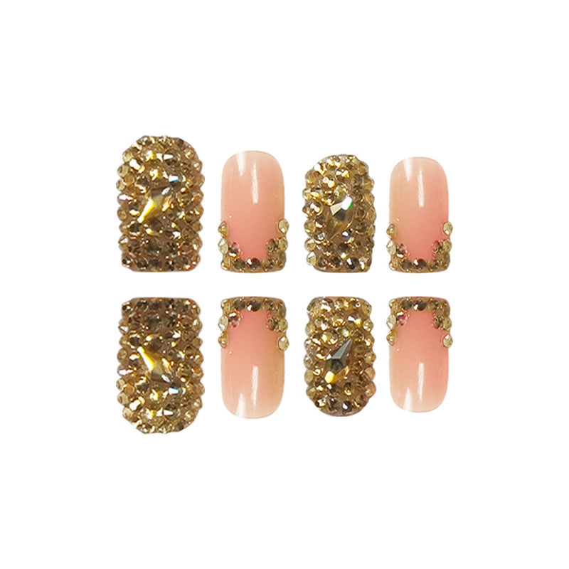 Glamorous Rhinestone Accented Press-On Nails Stornfield