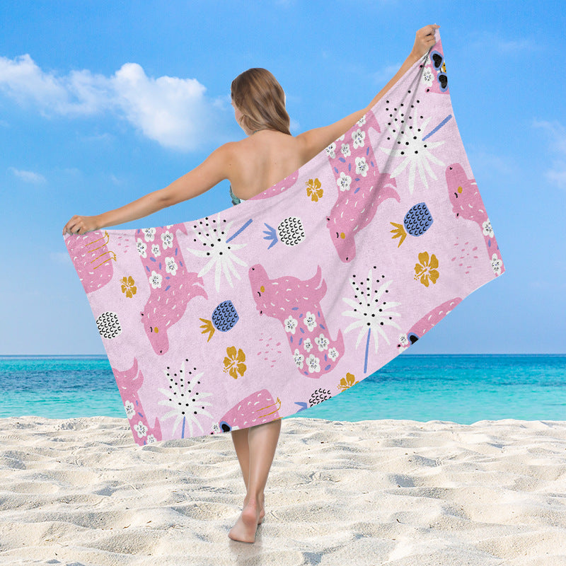 Beach towel with exotic shell motif Stornfield
