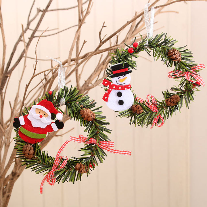 Decorative Snowman Wreath Stornfield
