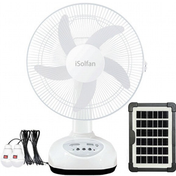 Women's Solar Powered Stand Fan with Smart Control System Stornfield