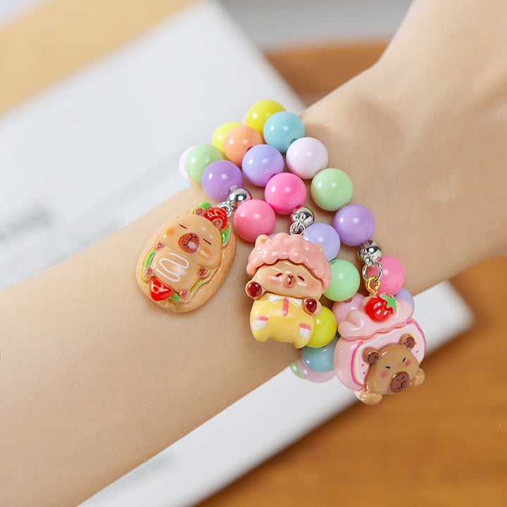 Colorful children's bracelet with crafted pendant Stornfield