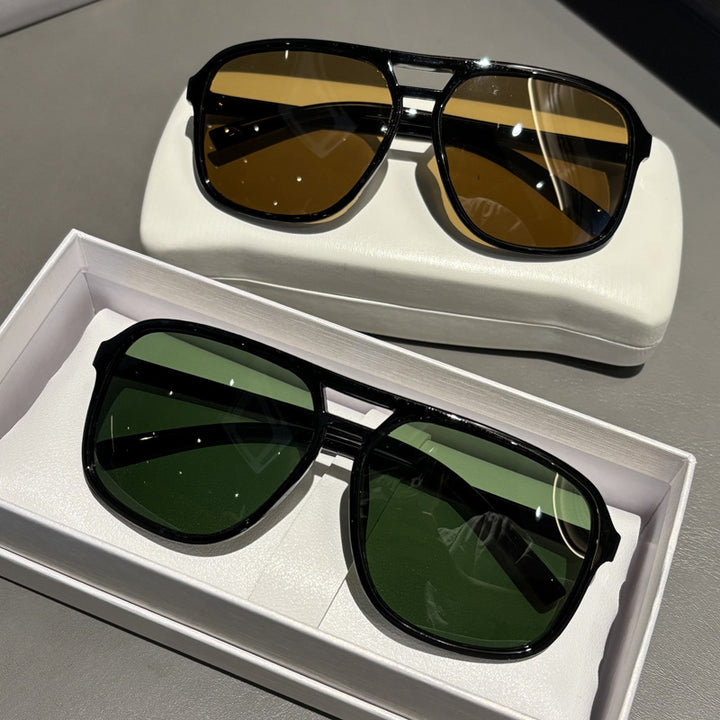 Premium Oversized Angular Frame Sunglasses Stornfield