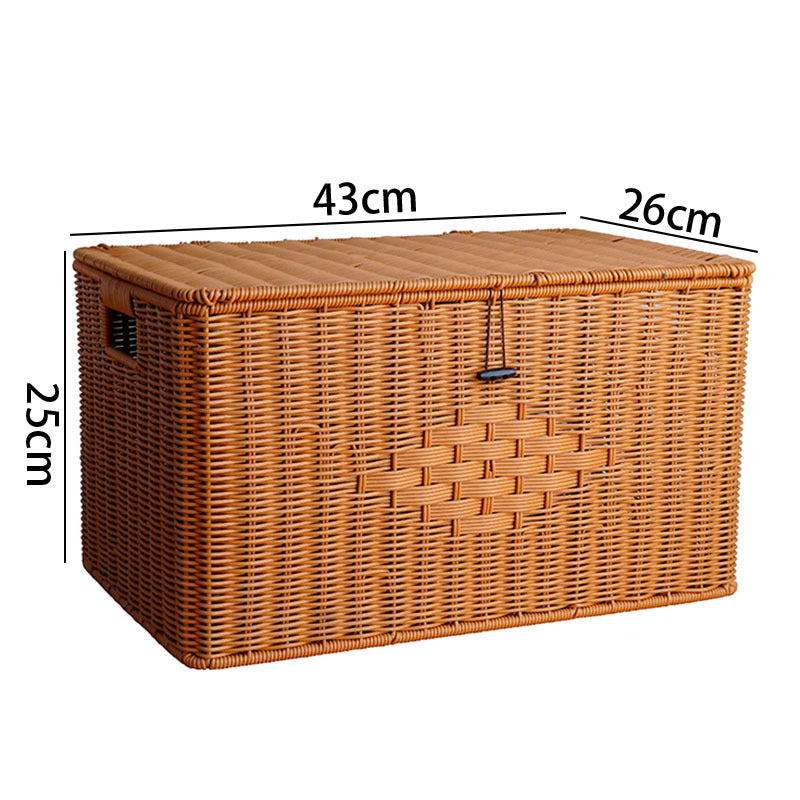 Woven Storage Chest with Lid Stornfield