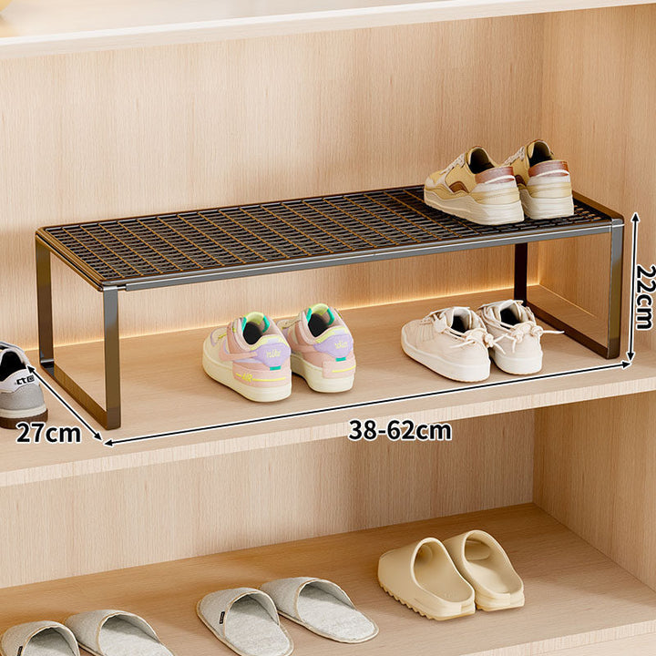 Adjustable Expandable Metal Shoe Shelf Organizer