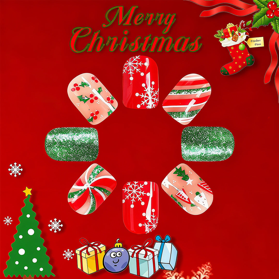 Festive nail art with winter motifs Stornfield