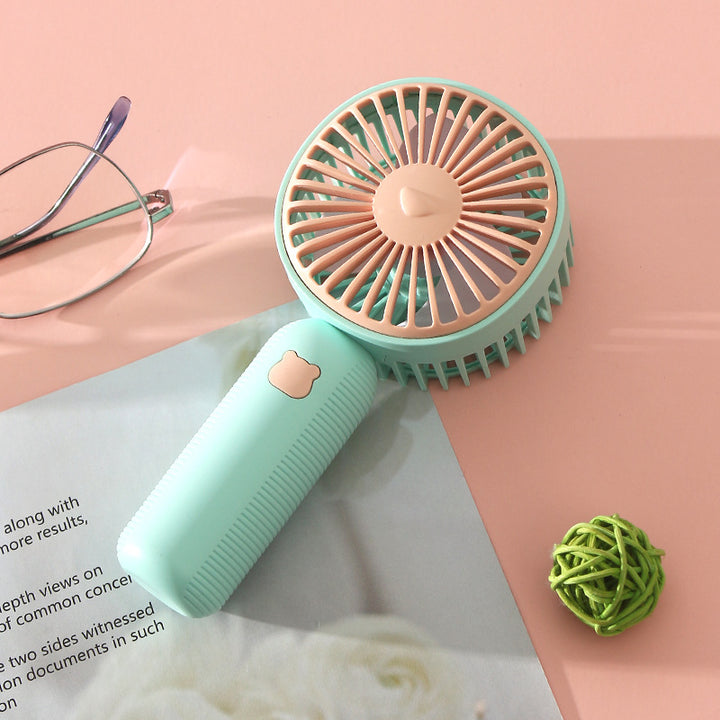 Ladies Portable Hand Fan with Cute Animal Design Stornfield