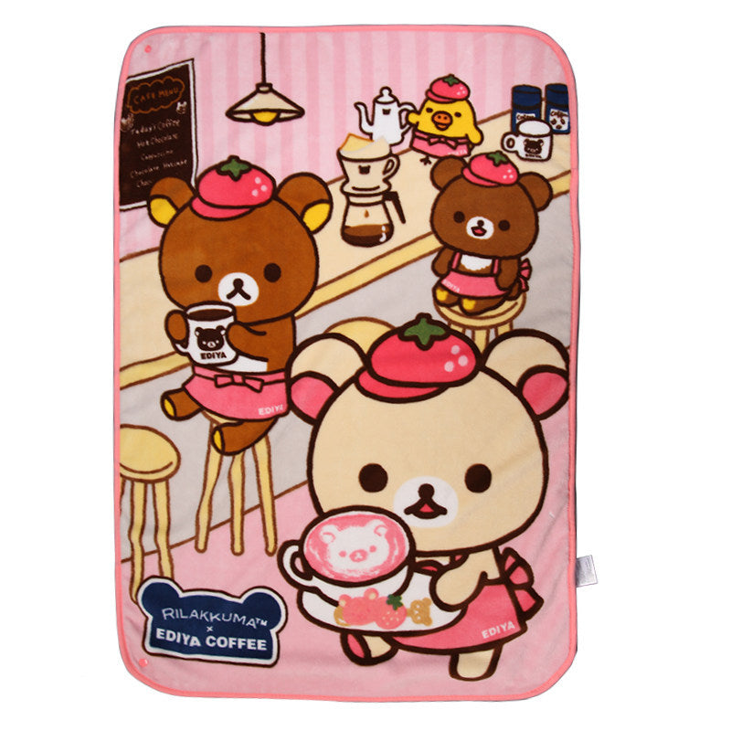 Plush Cartoon Character Throw Blanket