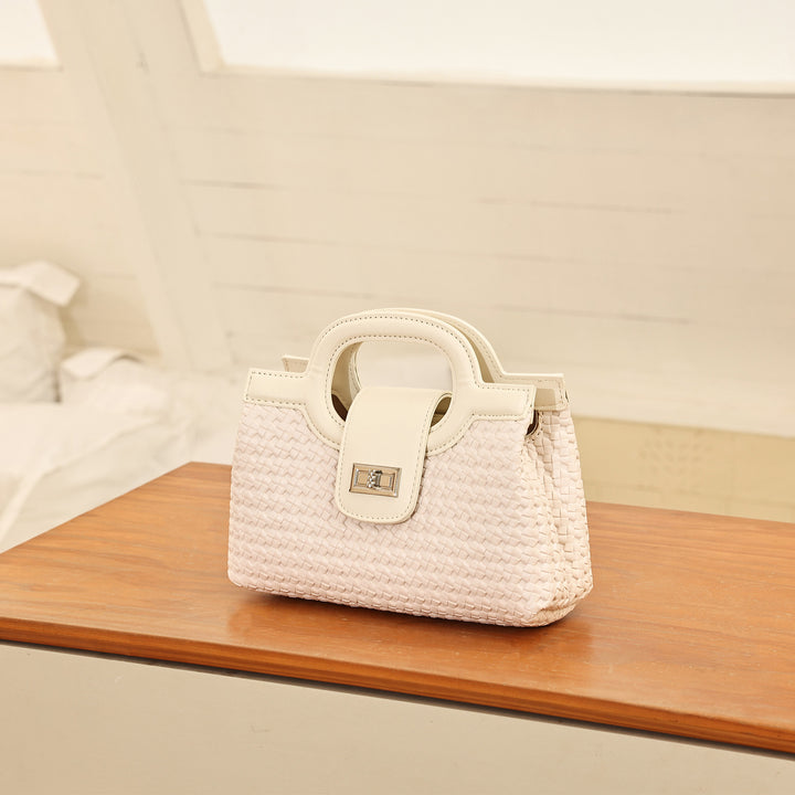 Woven Structured Handbag