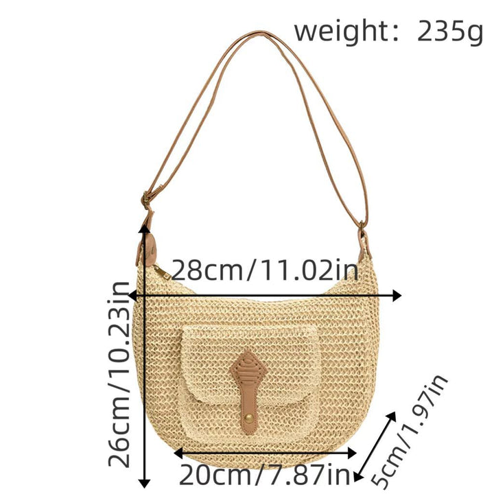 Shoulder bag with leather accents Stornfield