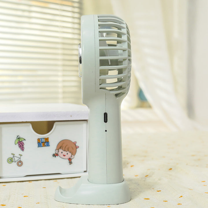 Ladies portable hand fan with powerful battery and user-friendly touch control Stornfield