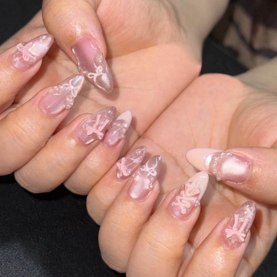 Artful stiletto nails with glitter accents Stornfield