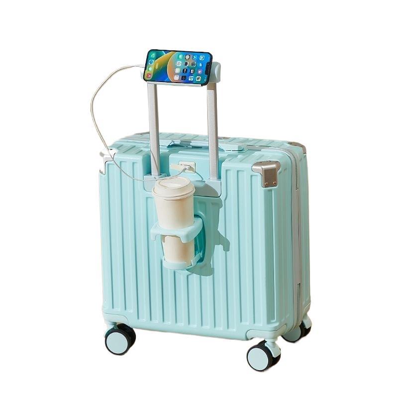 Hard-Shell Luggage With Integrated USB Port And Practical Cup Holder Stornfield