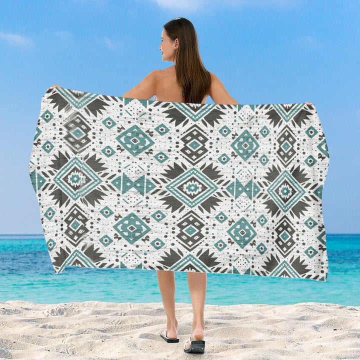 Beach towel with exclusive geometric pattern Stornfield