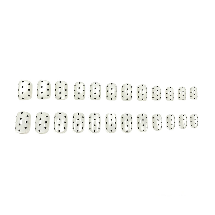 Elegant Dot Pattern Nail Art Enhancements Stornfield