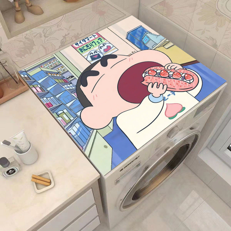Cartoon Character-Themed Washing Machine Mat