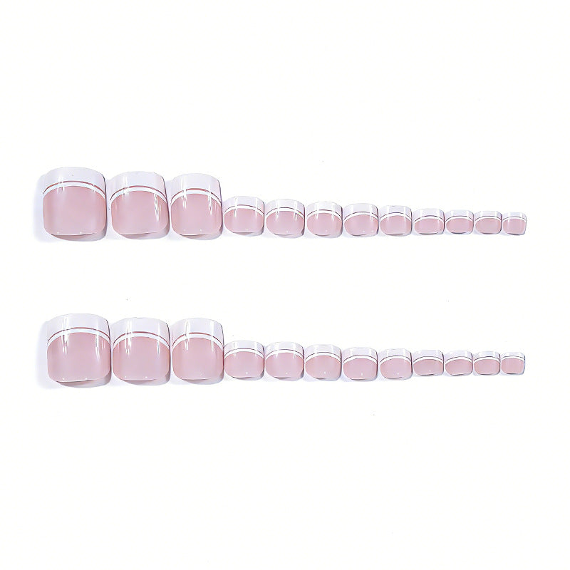 French Tip Pedicure Nail Art Stornfield