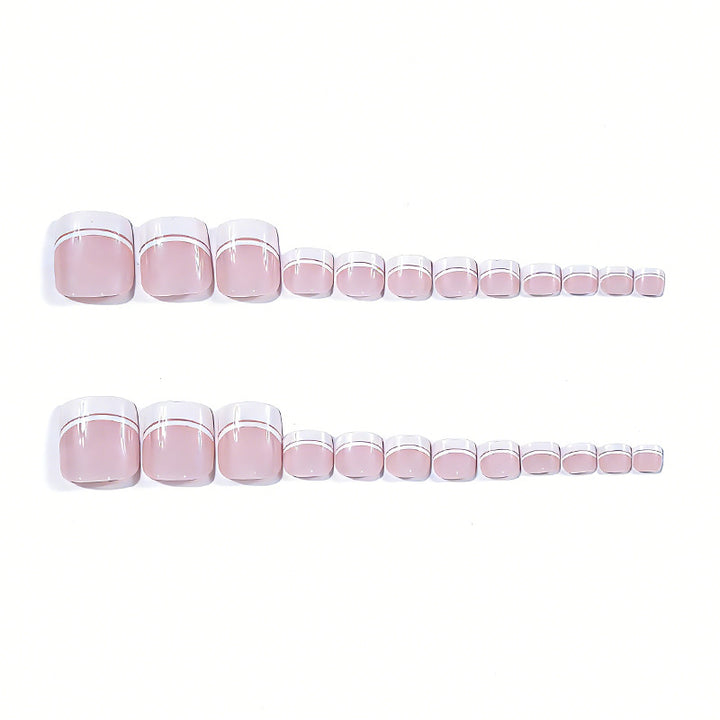 French Tip Pedicure Nail Art Stornfield