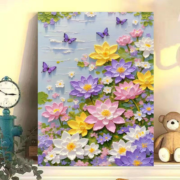 Elegant Floral Lotus Canvas Art Stornfield