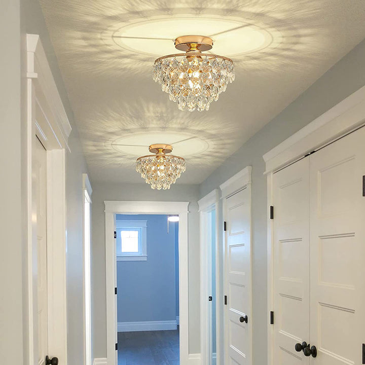 Elegant Crystal Teardrop Chandelier