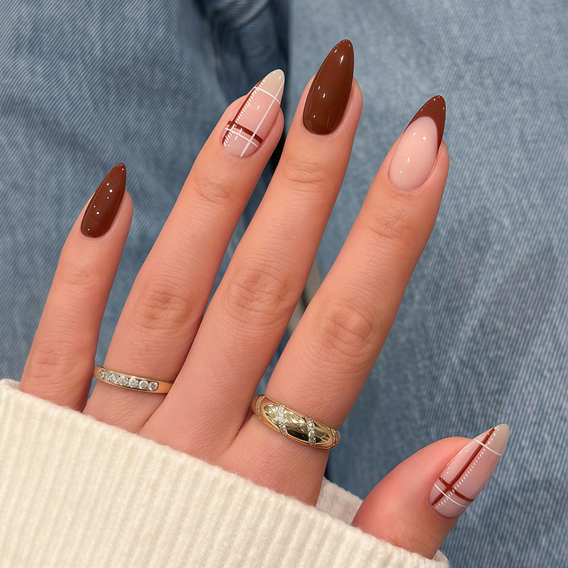 Acrylic Nail Set with Colorful Designs Stornfield