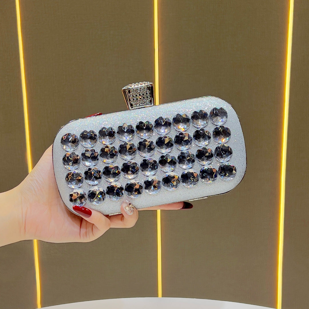 Gemstone-Embellished Clutch