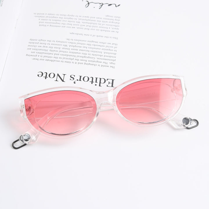 Women's fashionable sunglasses with transparent frame and UV protection Stornfield
