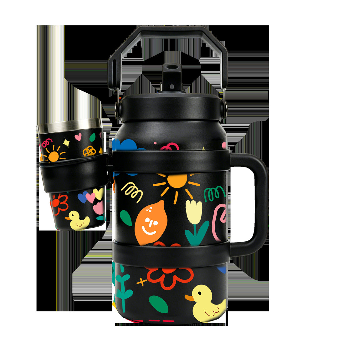 Ladies Insulated Drinking Bottle with Practical Carry Handle Stornfield