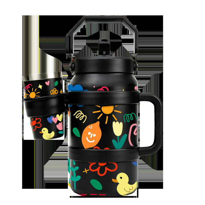 Ladies Insulated Drinking Bottle with Practical Carry Handle Stornfield