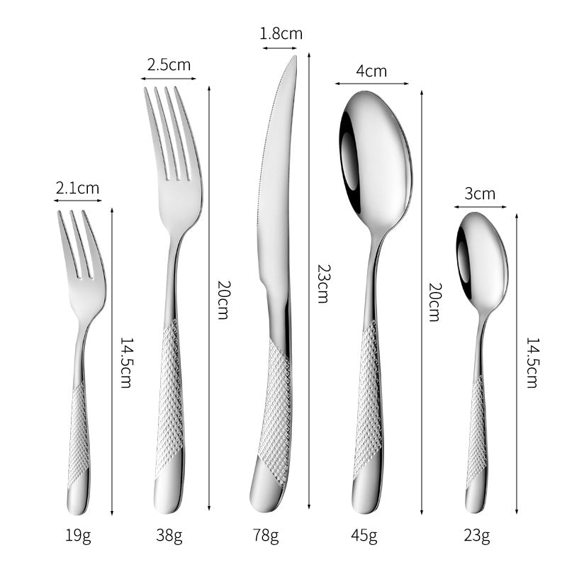 Fine and elegant table knife with non-slip handle Stornfield
