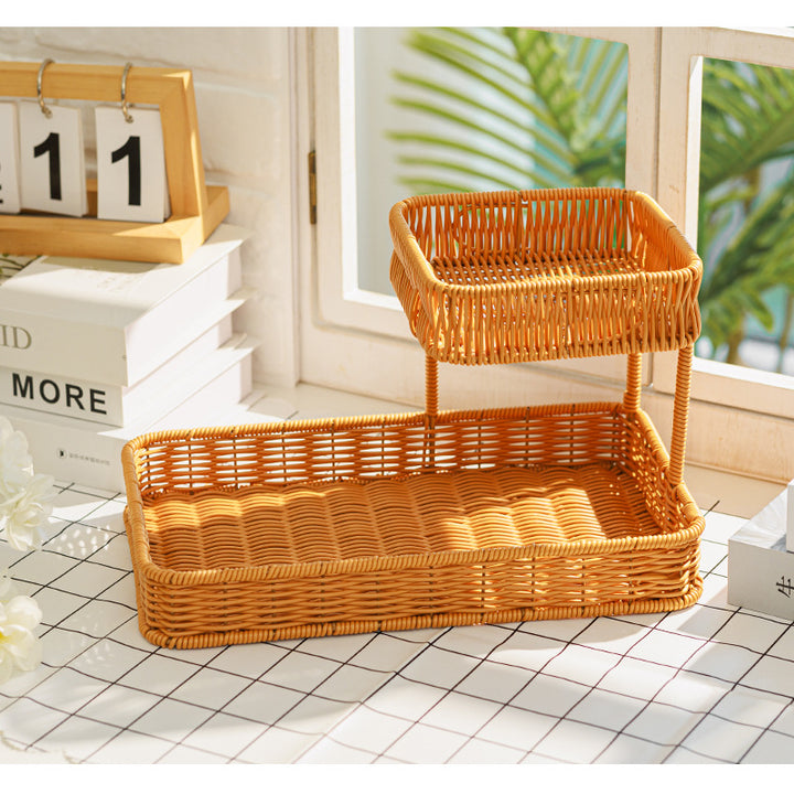 Multi-Tiered Wicker Organization Tray Stornfield