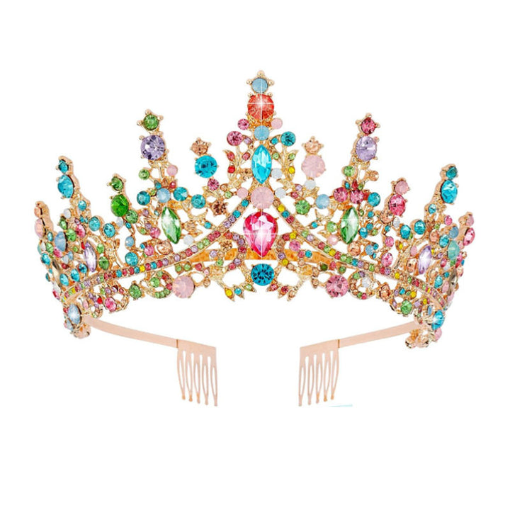 Ladies Rhinestone Tiara with Sparkling Gemstones Stornfield