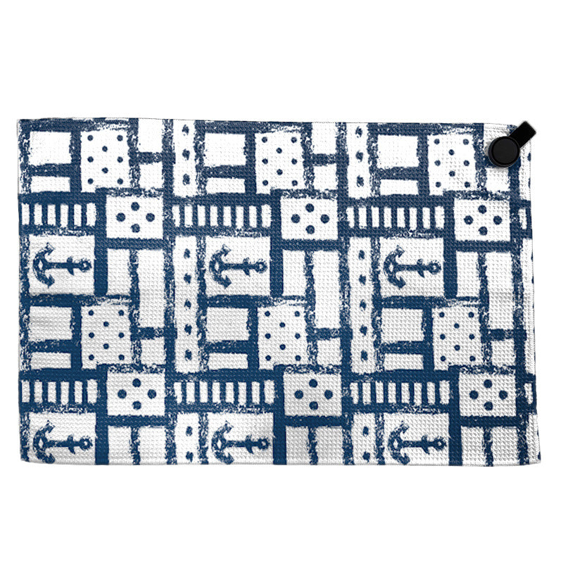 Towel with modern circular pattern Stornfield