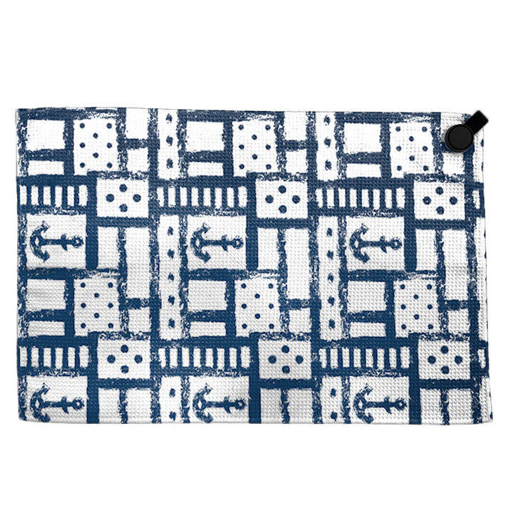 Towel with modern circular pattern Stornfield