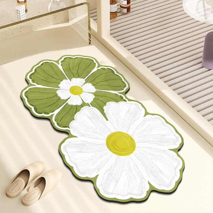 Floral-Themed Kitchen Runner Mat Stornfield