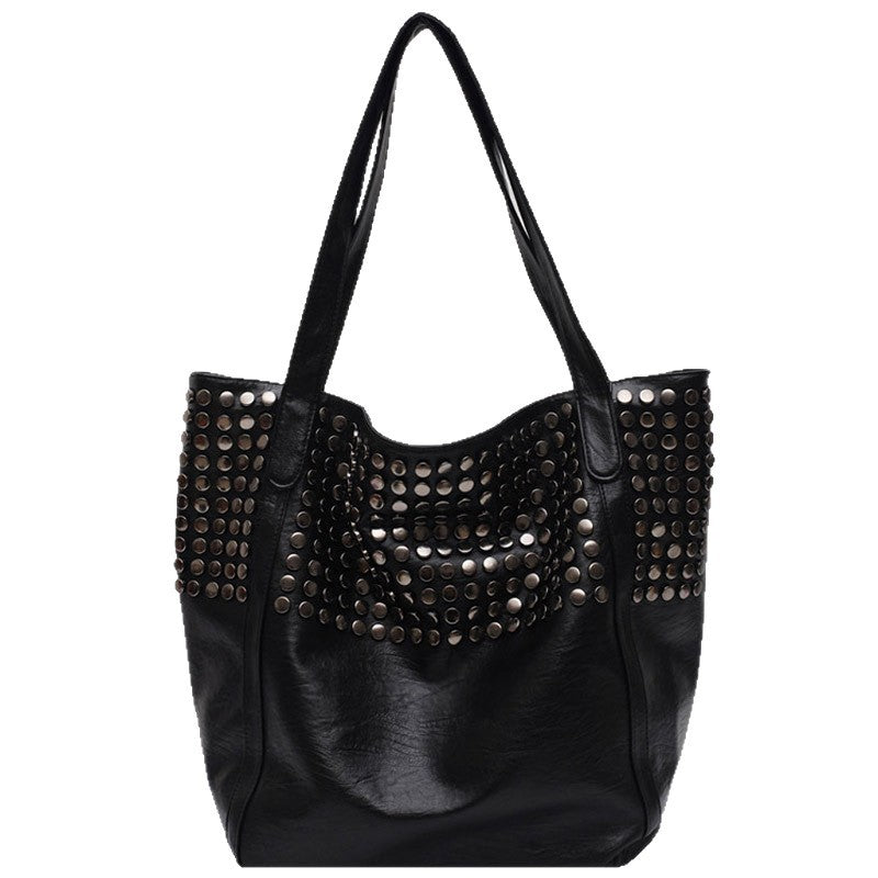 Fashionable shoulder bag with stylish rivet details Stornfield